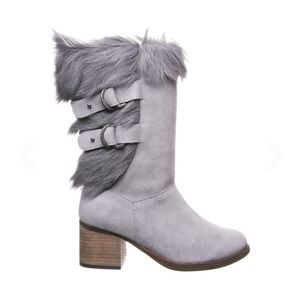 Bearpaw Madeline Gray Fog Mid Rise Boots